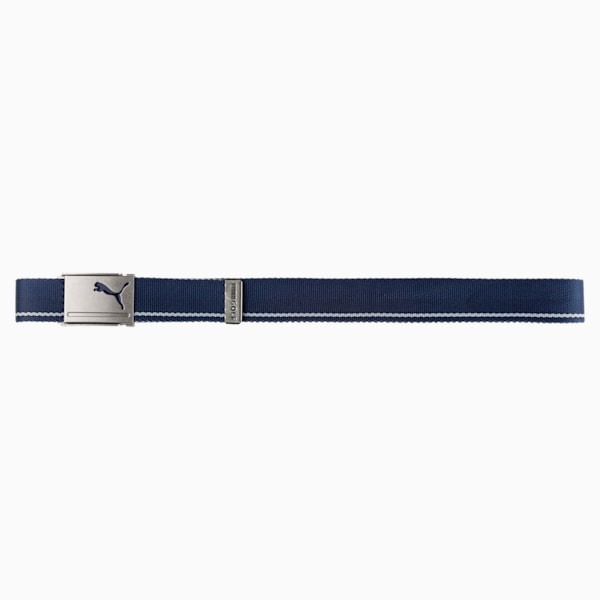 Reversible Web Golf Belt, Peacoat-Quarry, extralarge