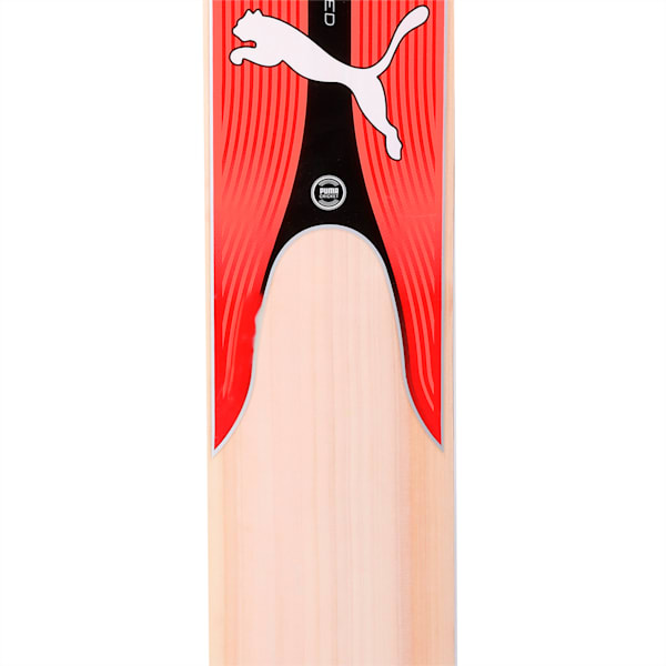 evoSPEED 6 Kashmir Willow Bat, Fiery Coral-Puma Black-White, extralarge-IND