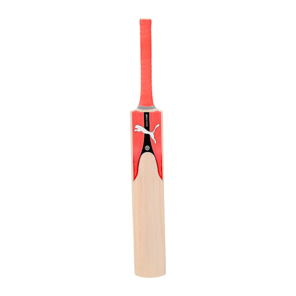 evoSPEED Kashmir Willow 4 X Edge Cricket Bat, Fiery Coral-Puma Black-White, extralarge-IND