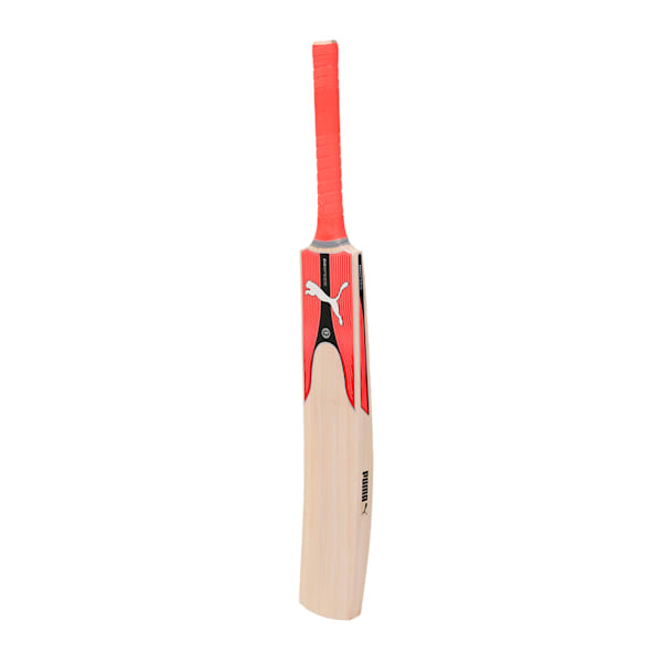 evoSPEED Kashmir Willow 4 X Edge Cricket Bat, Fiery Coral-Puma Black-White, extralarge-IND