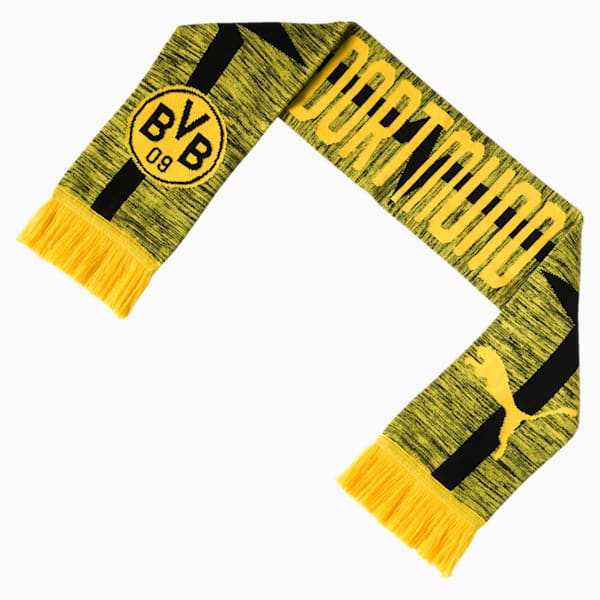 BVB Fan Scarf, Cyber Yellow-Puma Black, extralarge