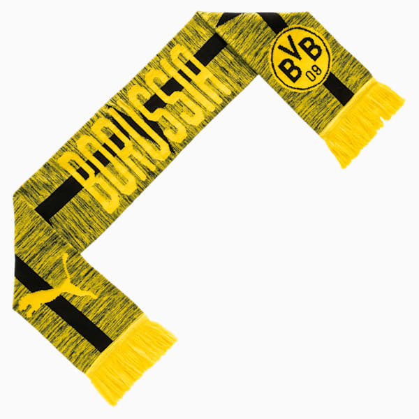 BVB Fan Scarf, Cyber Yellow-Puma Black, extralarge