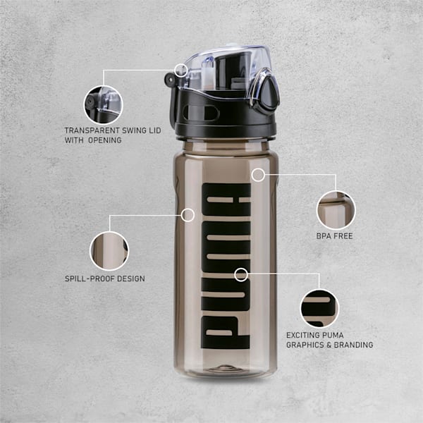 PUMA Sportstyle Unisex Training Water Bottle&nbsp;600 ml, Puma Black, extralarge-IND