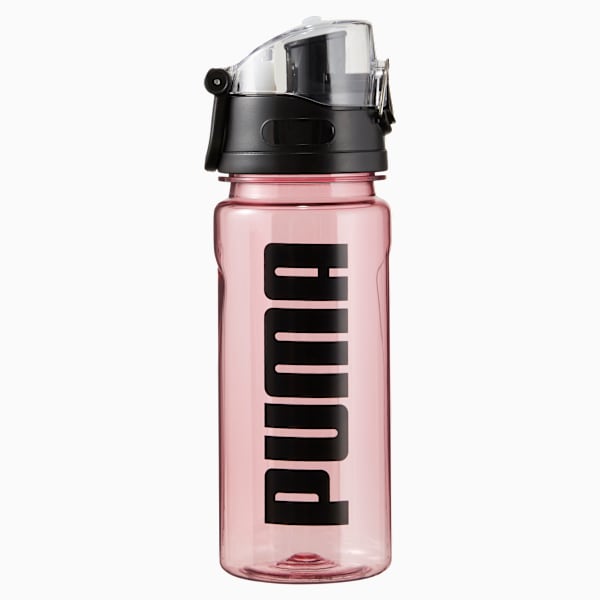 PUMA Training Water Bottle, Foxglove-Puma Black, extralarge