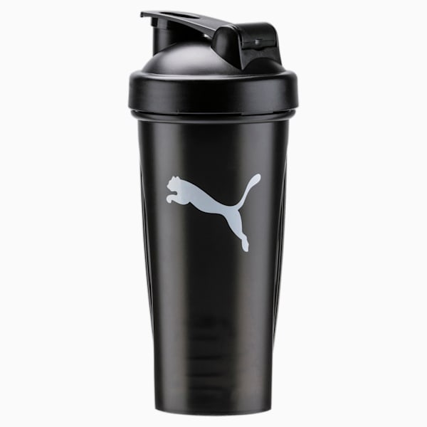 Shaker Training Water Bottle 600 ml, Puma Black, extralarge-IND