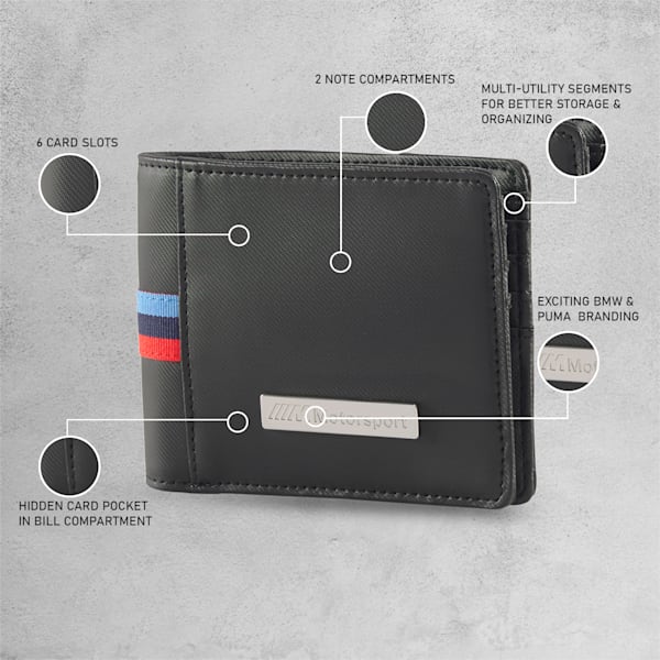 BMW M LS Wallet, Puma Black, extralarge-IND