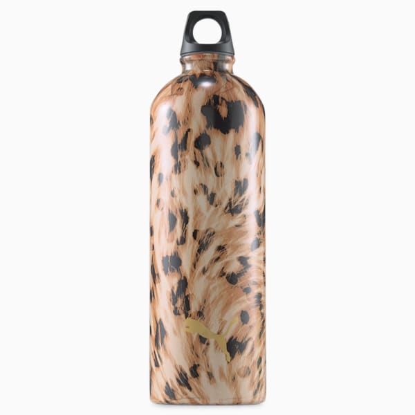 PUMA Training Stainless Steel 750ml Water Bottle, Puma Black-Fur Real, extralarge-IND