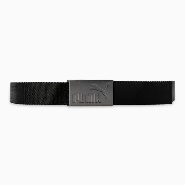 Six Pack Webbing Men's Golf Belt, Puma Black-Bright White, extralarge-IND