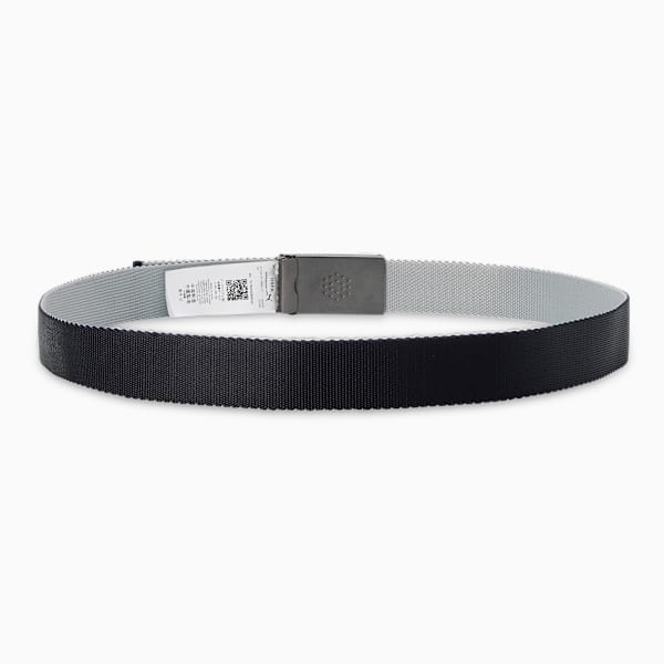 Six Pack Webbing Men's Golf Belt, Puma Black-Bright White, extralarge-IND