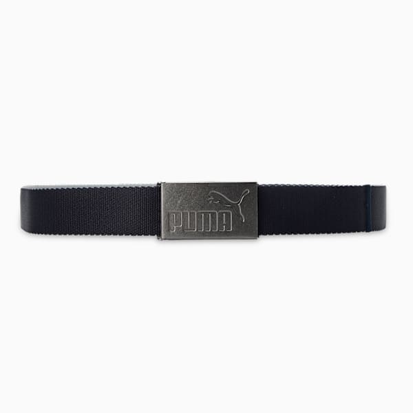 Six Pack Webbing Men's Golf Belt, Puma Black-Bright White, extralarge-IND