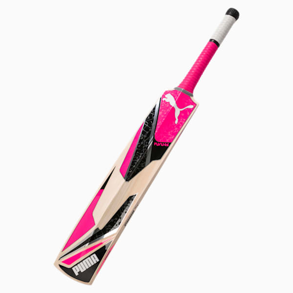 PUMA Future 20.3 English Willow Cricket Bat, Fluo Pink-Puma Black-Silver, extralarge-IND