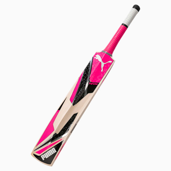 PUMA Future 20.6 English Willow Cricket Bat, Fluo Pink-Puma Black-Silver, extralarge-IND