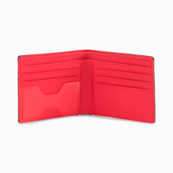 Nuovo Originale PUMA Ferrari Nero Bifold Portafoglio IN Pelle Per Uomo W4