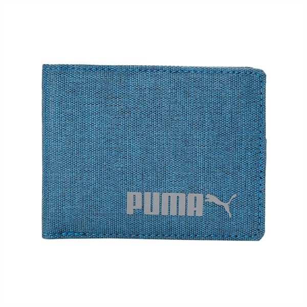 PUMA Bi-Fold Unisex Wallet, Dark Denim-Heather, extralarge-IND