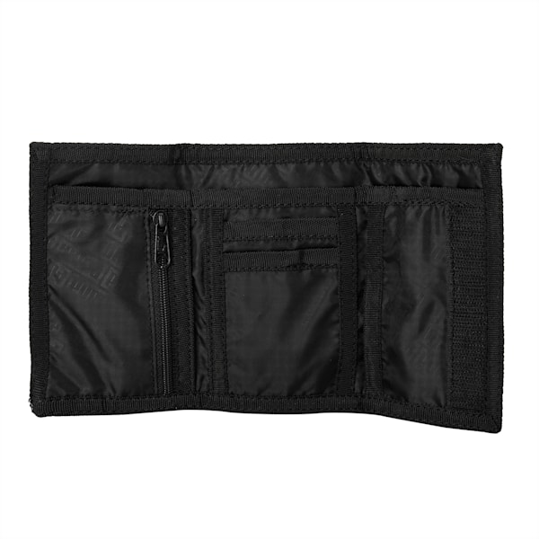 PUMA Tri-Fold Unisex Wallet, Puma Black-Puma White, extralarge-IND