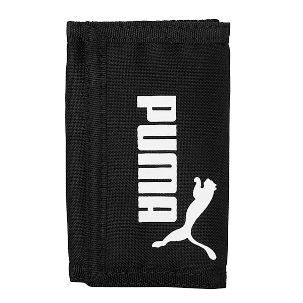 PUMA Tri-Fold Unisex Wallet, Puma Black-Puma White, extralarge-IND