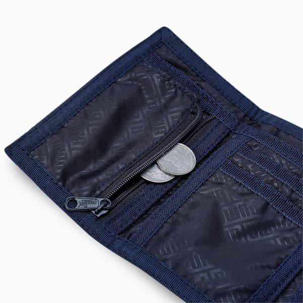 PUMA Tri-Fold Unisex Wallet, Peacoat-TRUE BLUE, extralarge-IND