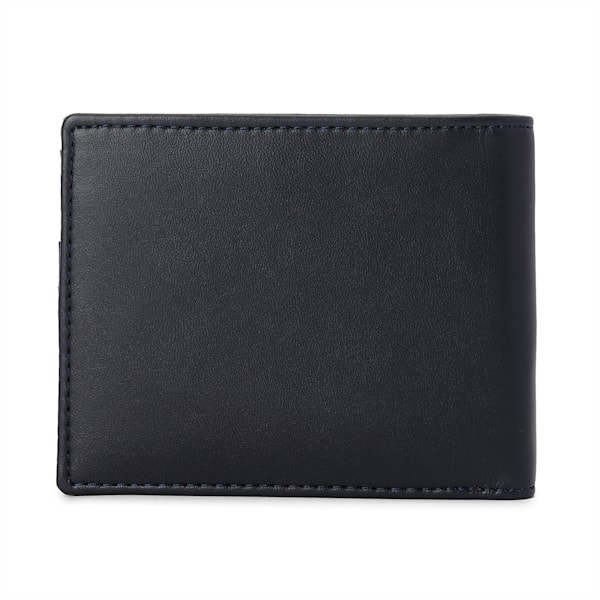 Metal Logo Wallet, Navy Blue-Metal Cat, extralarge-IND