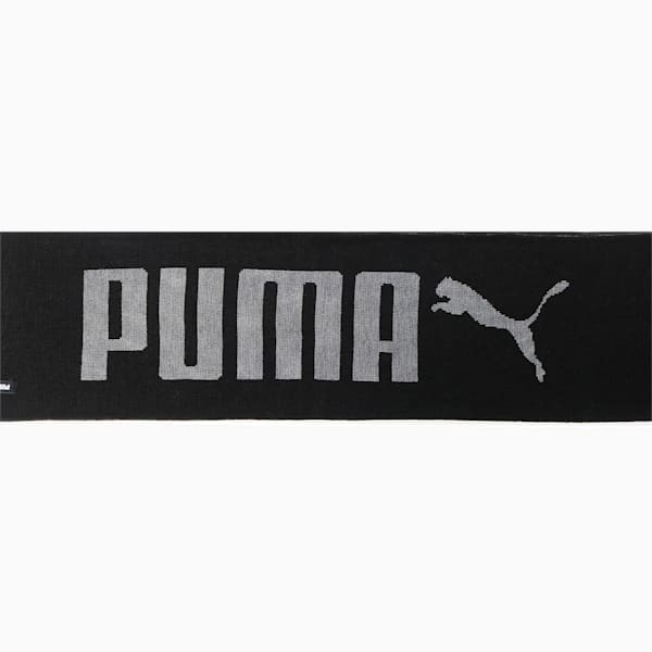 プーマ ニット スカーフ ユニセックス, Puma Black-Dark Gray Heather, extralarge-JPN