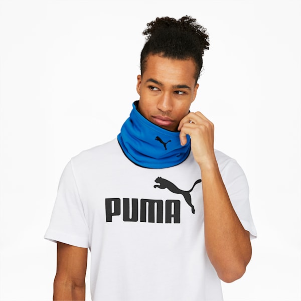 Calentador de cuello reversible, Puma Black-Future Blue, extralarge