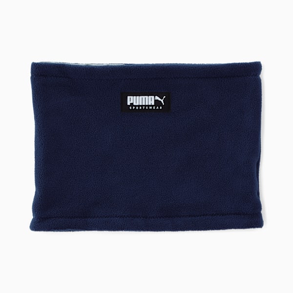 Reversible Neck Warmer, Peacoat-Medium Gray Heather, extralarge