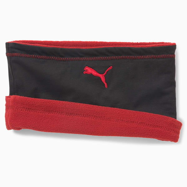 Reversible Neck Warmer, Intense Red-Puma Black, extralarge