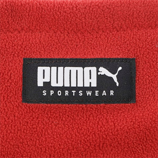 Reversible Neck Warmer, Intense Red-Puma Black, extralarge