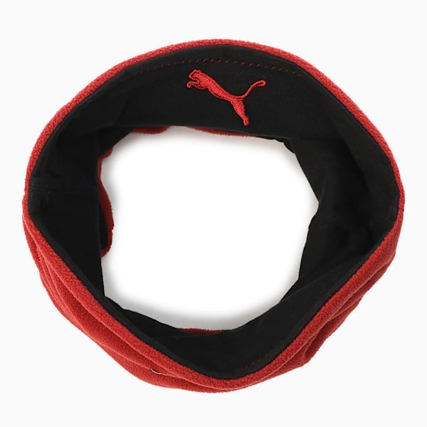 Reversible Neck Warmer, Intense Red-Puma Black, extralarge