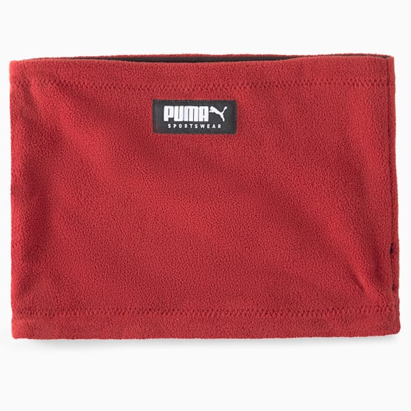 Reversible Neck Warmer, Intense Red-Puma Black, extralarge