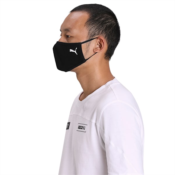 PUMA Face Masks Pack of 2, Puma Black-Cat, extralarge-IND