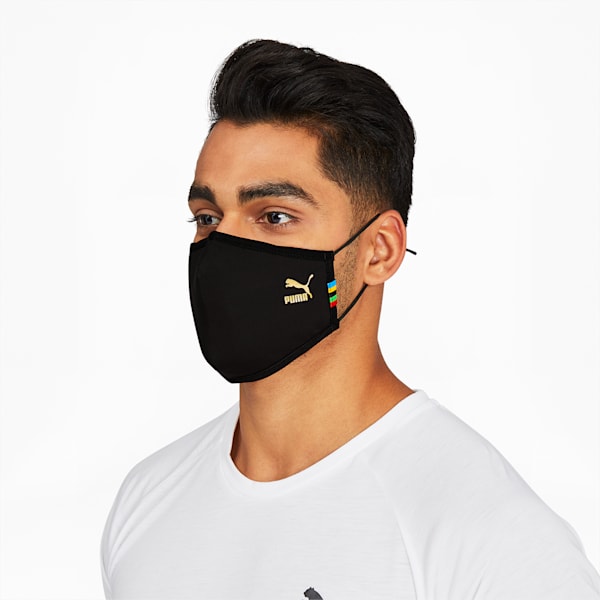 PUMA Face Mask (Set of 2), Puma Black-unity collection, extralarge