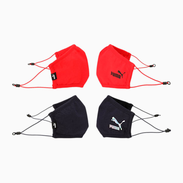 Face Mask Pack of 2, High Risk Red-Peacoat, extralarge-IND