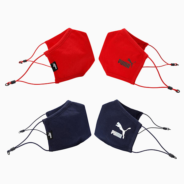 Face Mask Pack of 2, High Risk Red-Peacoat, extralarge-IND