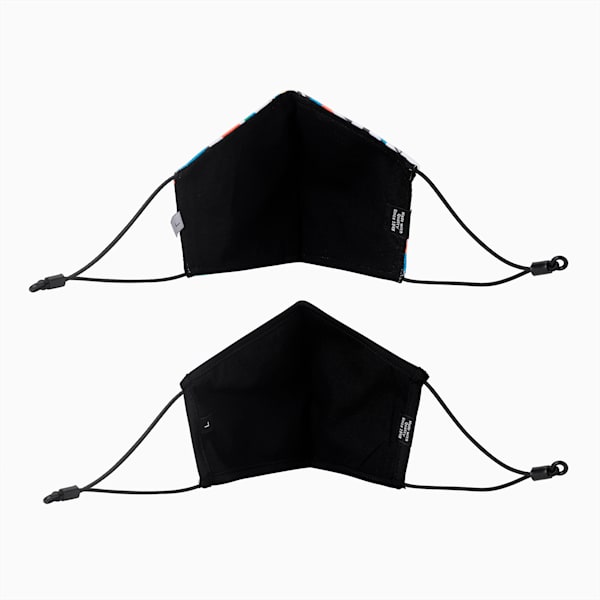 Face Mask Pack of 2, Puma Black-International AOP, extralarge-IND
