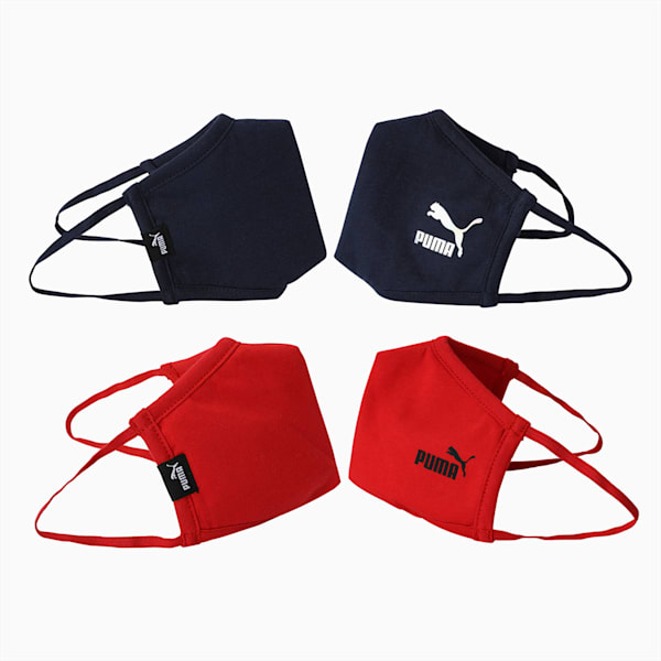 PUMA Youth Face Mask II, High Risk Red-Peacoat, extralarge-IND