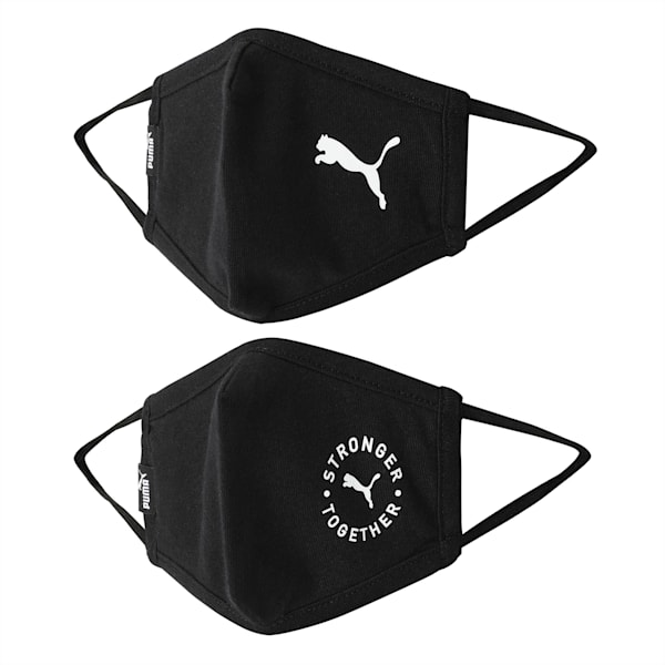 PUMA Youth Face Mask II, Puma Black-Puma Black, extralarge-IND