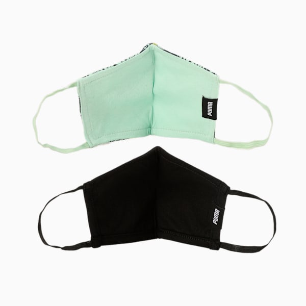 Youth Face Mask II, Mist Green-Puma Black, extralarge-IND
