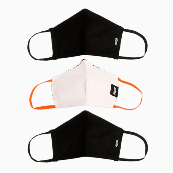 Youth Face Mask II, Firecracker-Puma Black, extralarge-IND