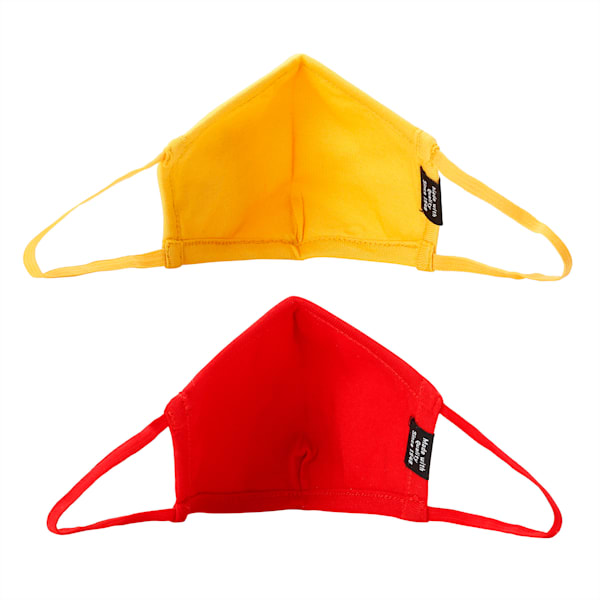 Kids Face Mask II, Spectra Yellow-High Risk Red, extralarge-IND