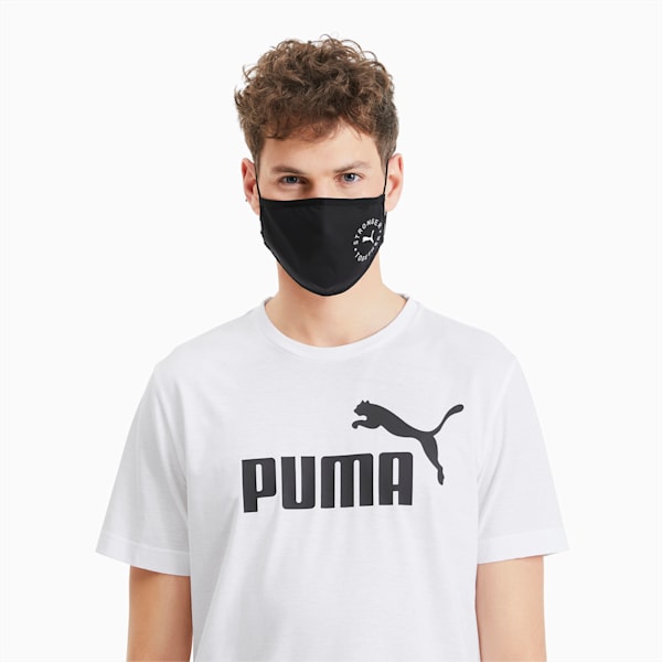 Masque pour le visage PUMA (ensemble de 2), Puma Black-Cat stronger together, extralarge