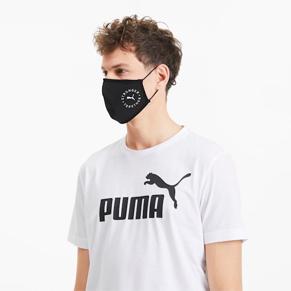Masque pour le visage PUMA (ensemble de 2), Puma Black-Cat stronger together, extralarge
