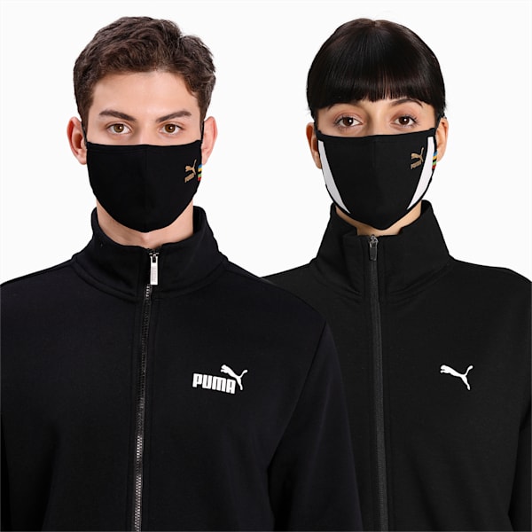 PUMA FaceMask II Pack of 2, Puma Black-unity collection, extralarge-IND