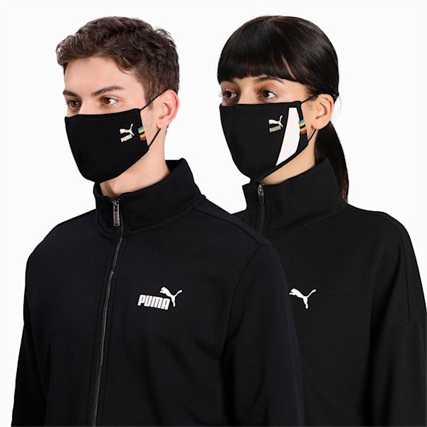 PUMA FaceMask II Pack of 2, Puma Black-unity collection, extralarge-IND