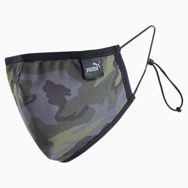 PUMA Core Face Mask (Set of 2), Forest Night-camo, extralarge