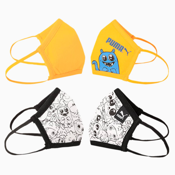 Monsters Kids Face Mask, Puma Black-Zinnia-Monster, extralarge-IND