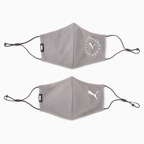 Masque de protection PUMA 3.0 (ensemble de 2), Steel Gray-Cat stronger together, extralarge