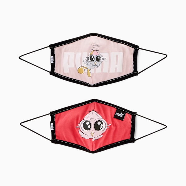 Masques de protection Lil PUMA (Ensemble de 2) Enfant, Lotus-pink-animal, extralarge