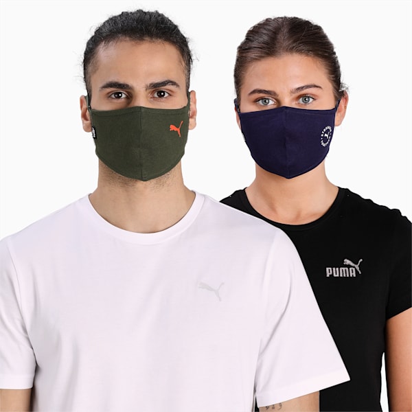 Face Mask With Headband Pack of 2, Forest Night-Peacoat, extralarge-IND