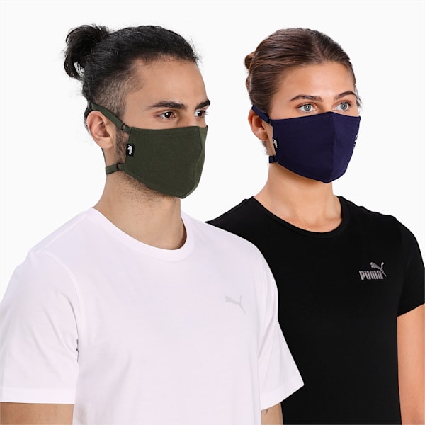 Face Mask With Headband Pack of 2, Forest Night-Peacoat, extralarge-IND