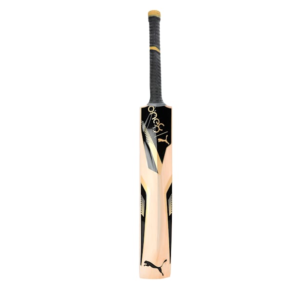 PUMA x one8 Prime Kashmir Willow Cricket Bat, Gold-Puma Black, extralarge-IND